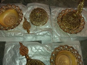 Candela aromaterapie arzator de tamaie conuri suport metal de ardere - imagine 8