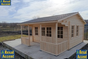 Casuta de gradina cu terasa si baie - rexal.ro