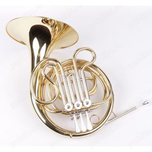 Corn Dublu Francez Eb  F (Mi bemol  Fa) Karl Glaser auriu argintiu