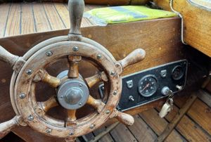 Barcă din lemn, motor Volvo PentaB20 Aqua 130 HP - imagine 7