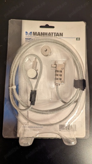 Cablu blocare Laptop Monitor kensington Manhattan NOU