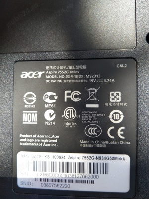 Laptop Acer Aspire 7552G (defect) - imagine 6