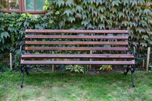 Banca cu picioare din fier forjat - imagine 2