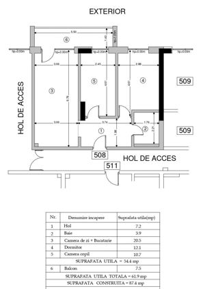 De vanzare apartament cu 3 camere  in cartierul Prima Arena, Oradea - imagine 13