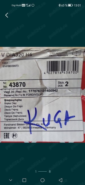 Discuri de frână ford kuga - imagine 7