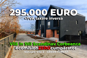 Vilă în Stil Scandinav Corbeanca, 200 mp utili, P+1+M, Comision 0%