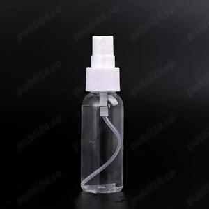 Spray cu apa lavanda si atomizor pulverizatot dezinfectant reancarcabil 150 ml alb transparent 100x3 - imagine 4