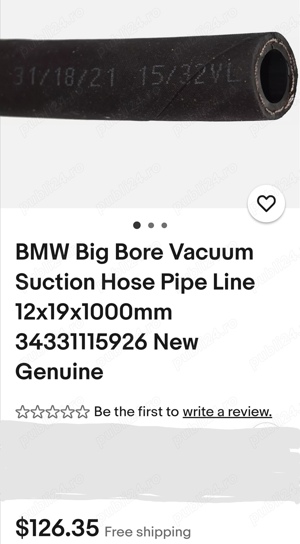 Furtun vacuum original Bmw  - imagine 5