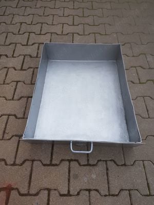 Sertar banc de lucru, dimensiuni 70x56x16 cm, vopsit cu vopsea lovitura de ciocan, culoare argintiu 