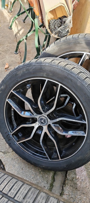 Jante Mercedes 5x112 R18 cu anvelope de iarna 