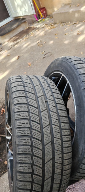 Jante Mercedes 5x112 R18 cu anvelope de iarna  - imagine 2