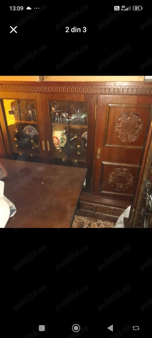 vand mobila veche din lemn masiv  - imagine 2