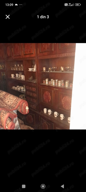 vand mobila veche din lemn masiv  - imagine 3