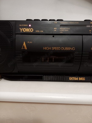 YOKO RADIOCASETOFON EXTRA BASS HIGH SPEED DUBBING CONTINUOUS PLAY  - imagine 3