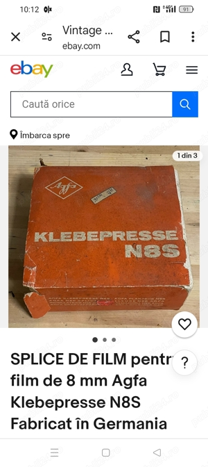 Dispozitiv pentru imbinarea filmului de 8 mm AGFA N8S Gdrmania - imagine 7