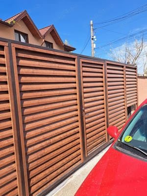 Gard metalic jaluzea | Suruburi ascunse | Targoviste | Model 2025 | - imagine 9