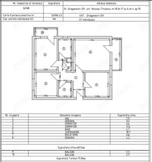 Apartament 3 camere, decomandat, 68.5mp utili, et 4, Draganesti-Olt - imagine 8