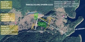 Teren de vânzare în zona montană a lacului Drăgan, Cătunul Alunu