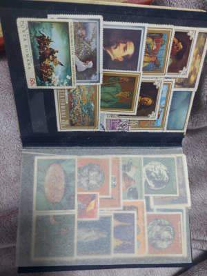 Clasor cu mapa vechi,clasor cu timbre si mai multe ne expuse,prezentate asa cum au fost gasite BIBLI - imagine 2