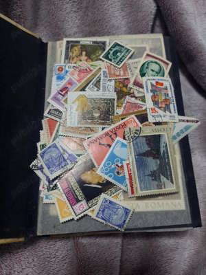 Clasor cu mapa vechi,clasor cu timbre si mai multe ne expuse,prezentate asa cum au fost gasite BIBLI - imagine 3