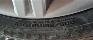 Jante originale Audi r16 5×112 cu anvelope de vara  - imagine 4