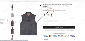 Vesta Diesel Denim D-BARCY-SM pentru bărbați,negru gri închis (Super Pret). - imagine 4