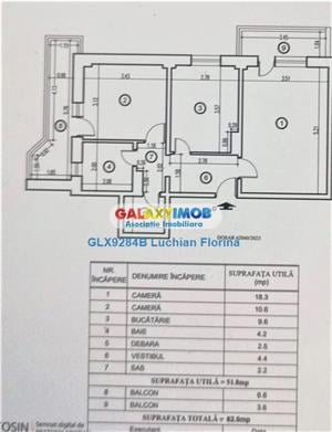 Apartament 2 camere decomandat, 2 bai, 2 balcoane I Mega Mall - imagine 11