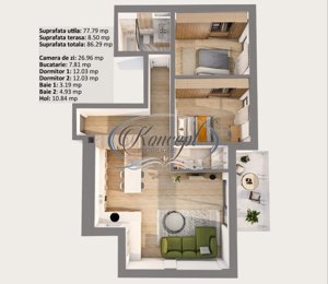 Apartament nou in zona Semicentrala - imagine 2