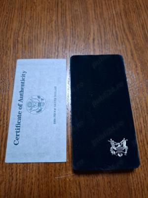 moneda din argint 1 Dollar SUA 1990 EISENHOWER - imagine 2