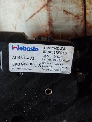 Trapa panoramica Audi A4 S4 B8 ( 2009-2016 ) - imagine 7