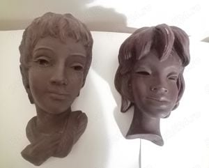 2 masca de perete achatit handarbeit handi work