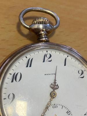 Ceas de buzunar argint Zenith Grand Prix Paris 1900 - imagine 2