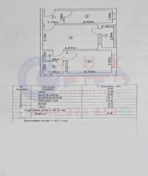 ID 2901 Apartament 2 camere - Strada Alunisului - imagine 10