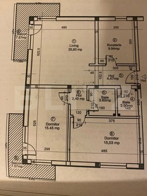 Apartament 3 camere decomandat, 80 mp, 2 balcoane in zona Stejarului - imagine 14