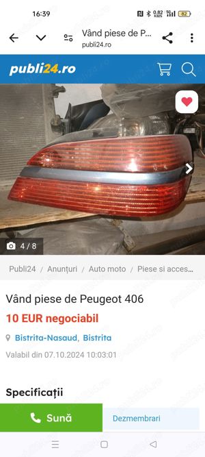 Vând piese de Peugeot 406  - imagine 9