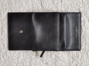 Portofel negru dama Coccinelle piele naturala 24 compartimente - imagine 4