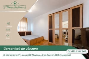 Garsoniera CF 1, zona 600 Micalaca, Arad