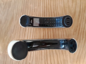 2 Telefoane AEG fara fir (Boomerang si Eclipse 15), albe - imagine 6