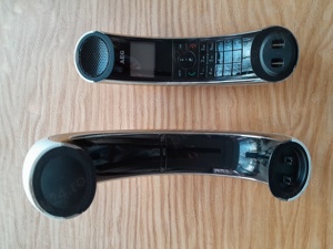 2 Telefoane AEG fara fir (Boomerang si Eclipse 15), albe - imagine 3