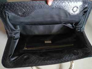 Geanta Gianni Versace Black Leather Snap Out Of It Satchel - imagine 3