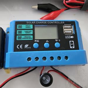 Panou Solar Fotovoltaic 50W cu Regulator Controler incarcare 12 24 V - imagine 2