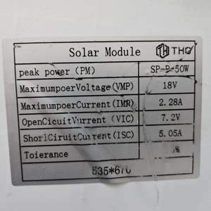 Panou Solar Fotovoltaic 50W cu Regulator Controler incarcare 12 24 V - imagine 3