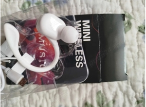 Casca ureche alba  bluetooth 5.2 - imagine 3