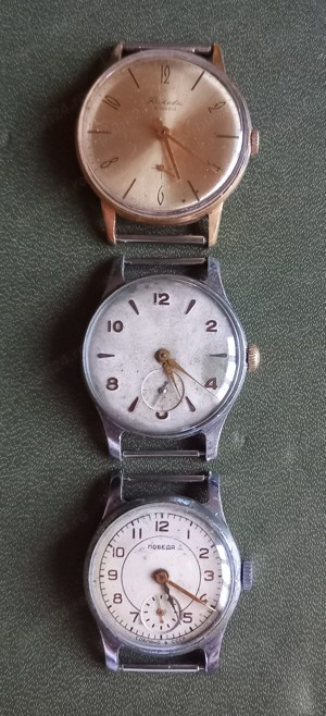 3 ceasuri rusești anii '60, Raketa, Pobeda, Pobeda ZIM, funcționale
