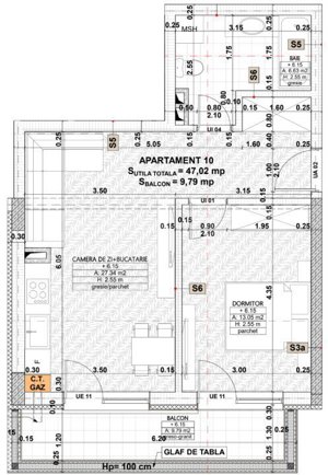 Apartament 2 camere, balcon 10mp, etaj intermediar, parcare, zona centrala - imagine 4