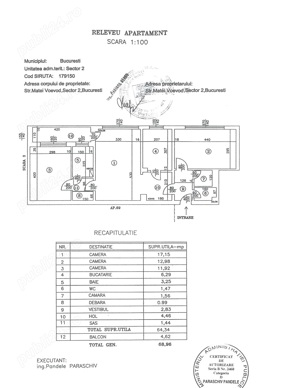 Matei Voievod, apartament 3 camere, etaj 6 - imagine 14