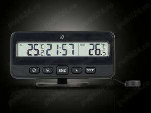 Ceas de bord, cu termometru auto, interior exterior