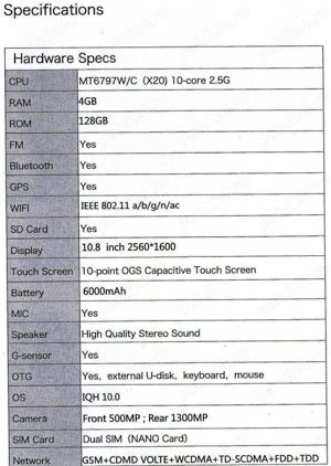 Tableta 10.8 inch, 3D fara ochelari - imagine 3