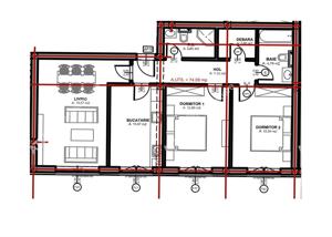 Apartament la parter cu 3 camere decomandate 2 bai zona Dna Stanca - imagine 8