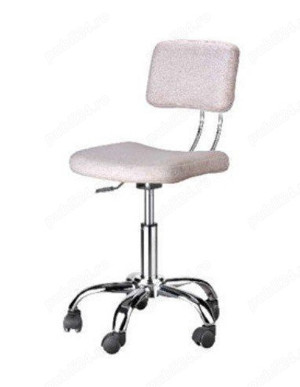 Scaun ucenic piele ecologica alb sidef